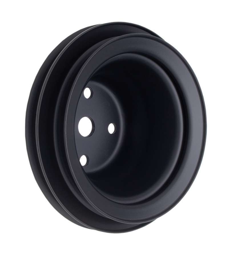 BBC LWP Water Pump Pulley 2 Groove Black