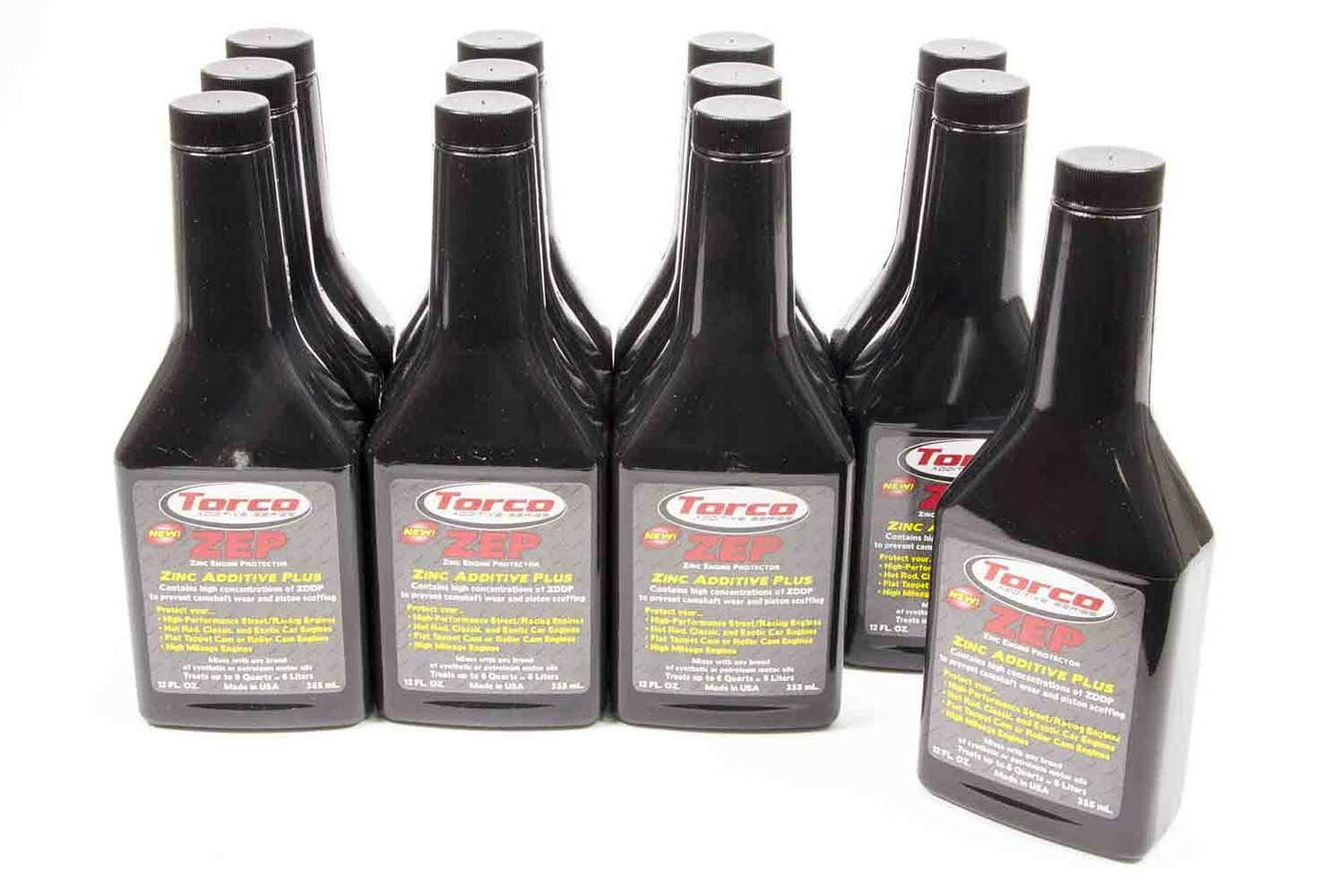 Torco Racing Oils ZEP Oil Additive w/ Zinc Case/12-12oz Bottle