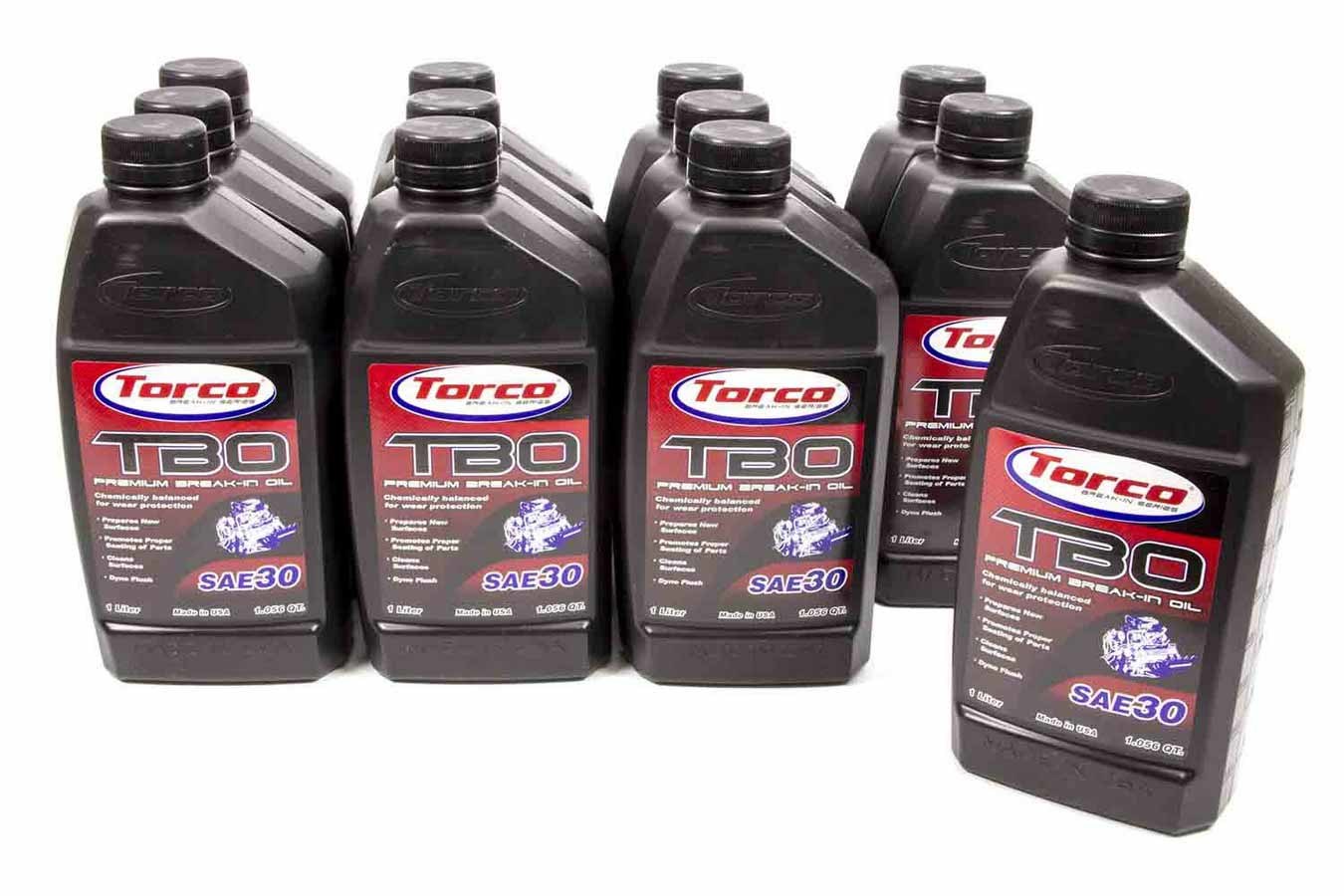 Torco Racing Oils TBO 30w Premium Break-In Oil Case/12-1 Liter