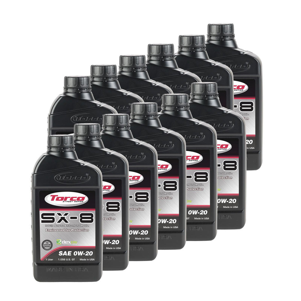 Torco Racing Oils SX-8 0w20 Synthetic Oil Case 12x1 Liter Dexos1
