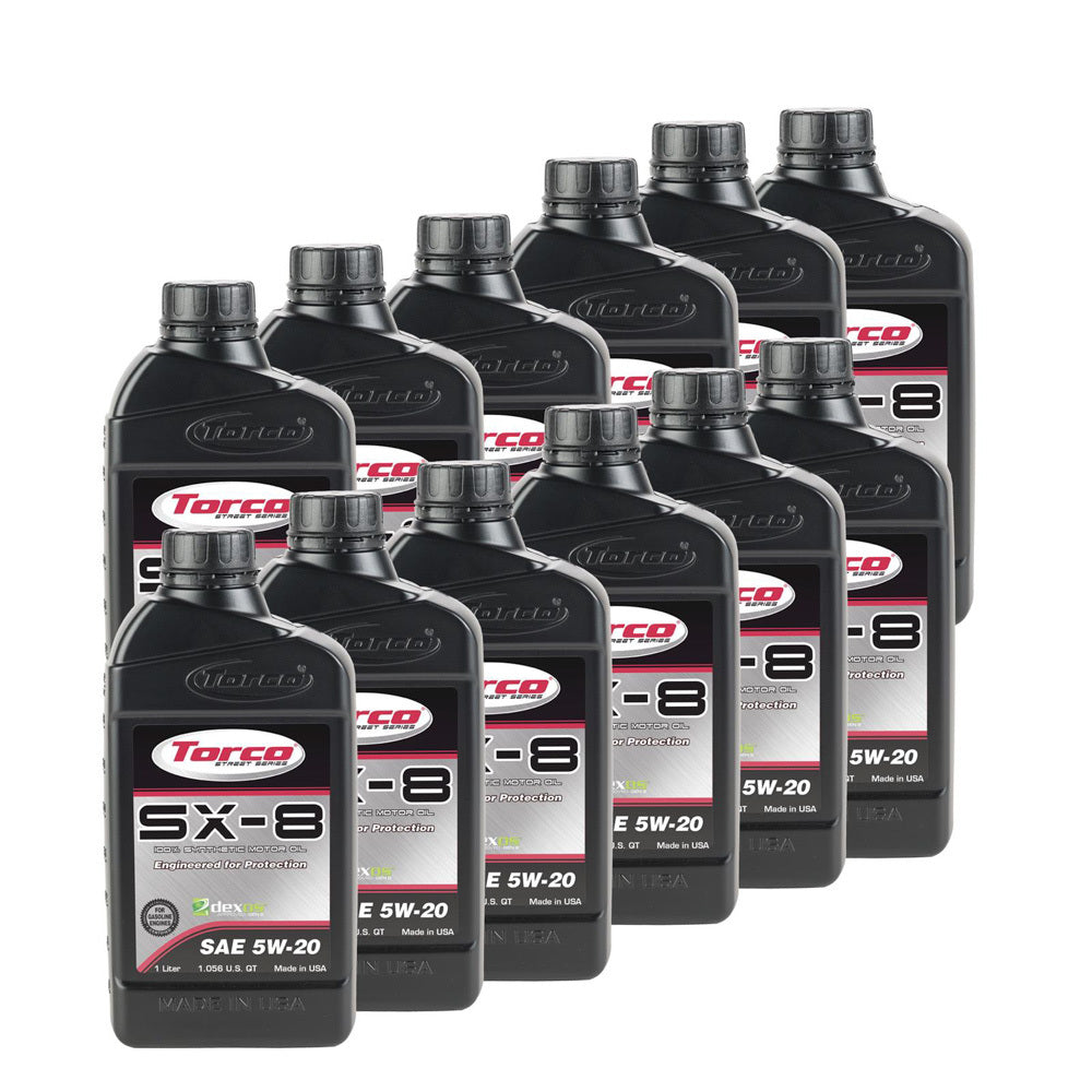 Torco Racing Oils SX-8 5w20 Synthetic Oil Case 12x1 Liter Dexos1