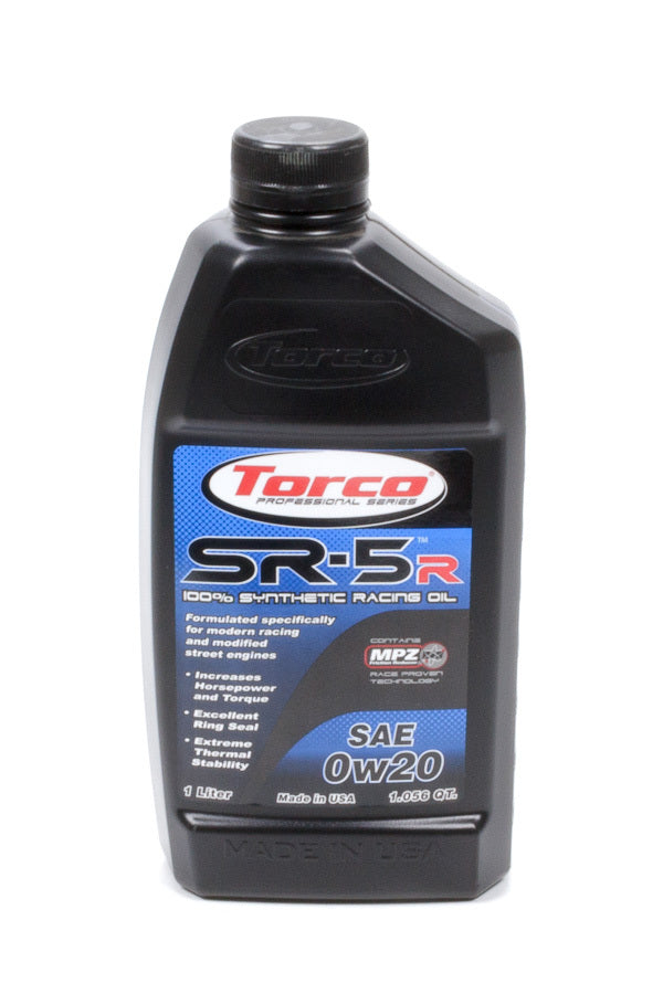 Torco Racing Oils SR-5R Synthetic Racing Oil 0w20 1-Liter Bottle