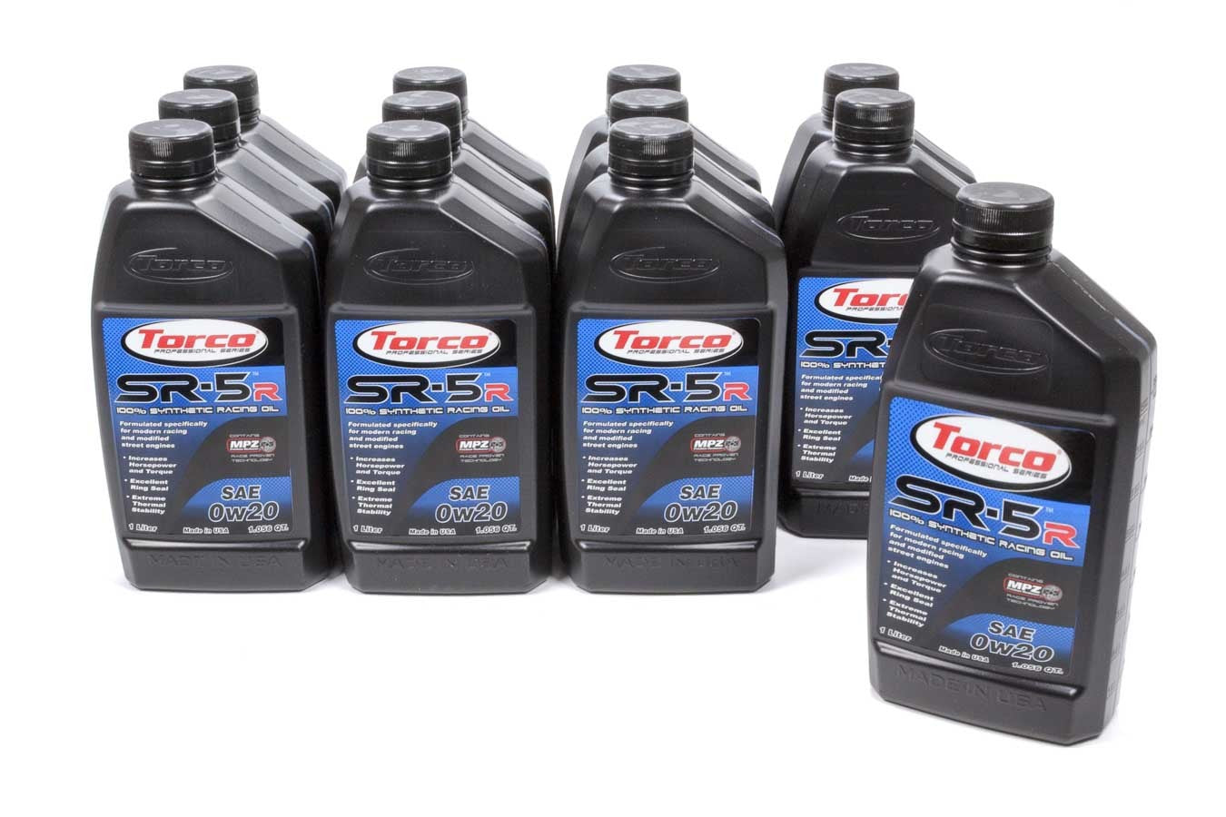 Torco Racing Oils SR-5R Synthetic Racing Oil 0w20 Case 12x1-Liter