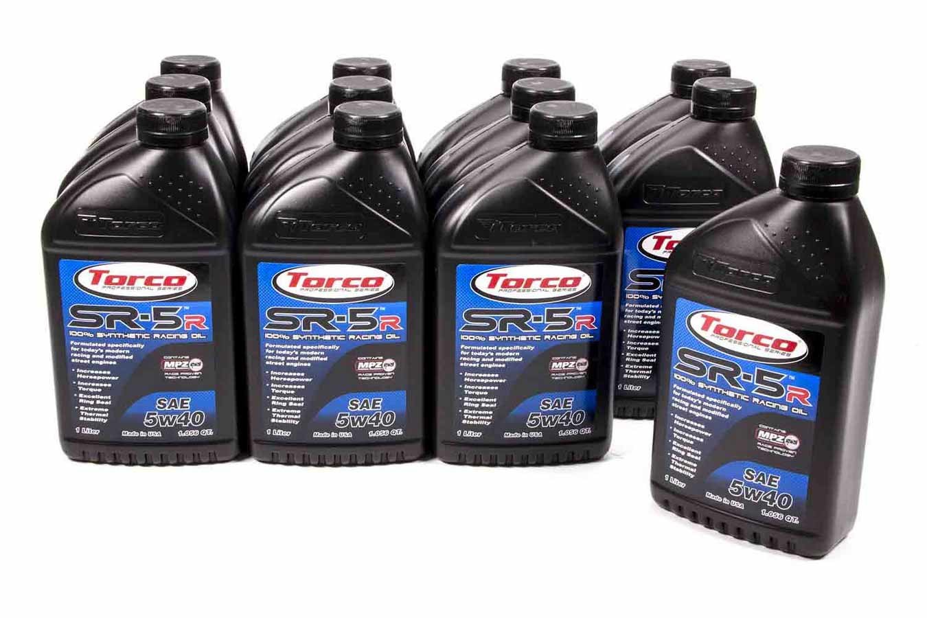 Torco Racing Oils SR-5R Synthetic Oil 5w40 Case/12-1 Liter