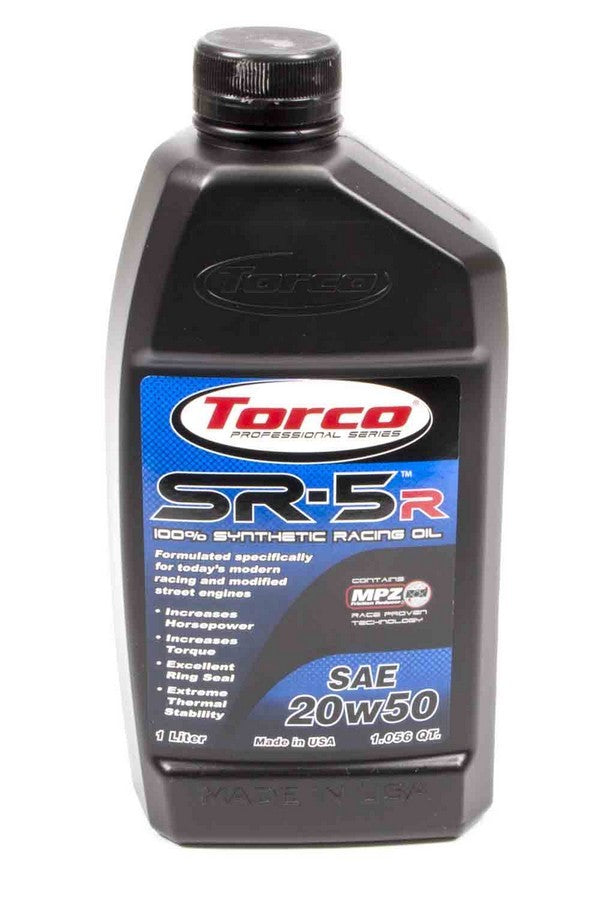Torco Racing Oils SR-5R Synthetic Oil 20W50 1 Liter