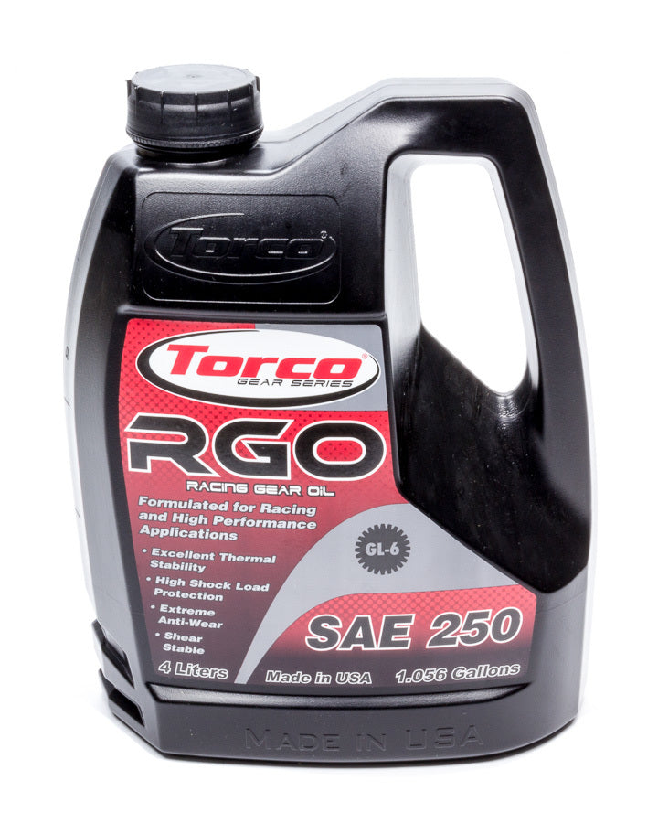 Torco Racing Oils RGO Racing Gear Oil 250- 4-Liter Bottle