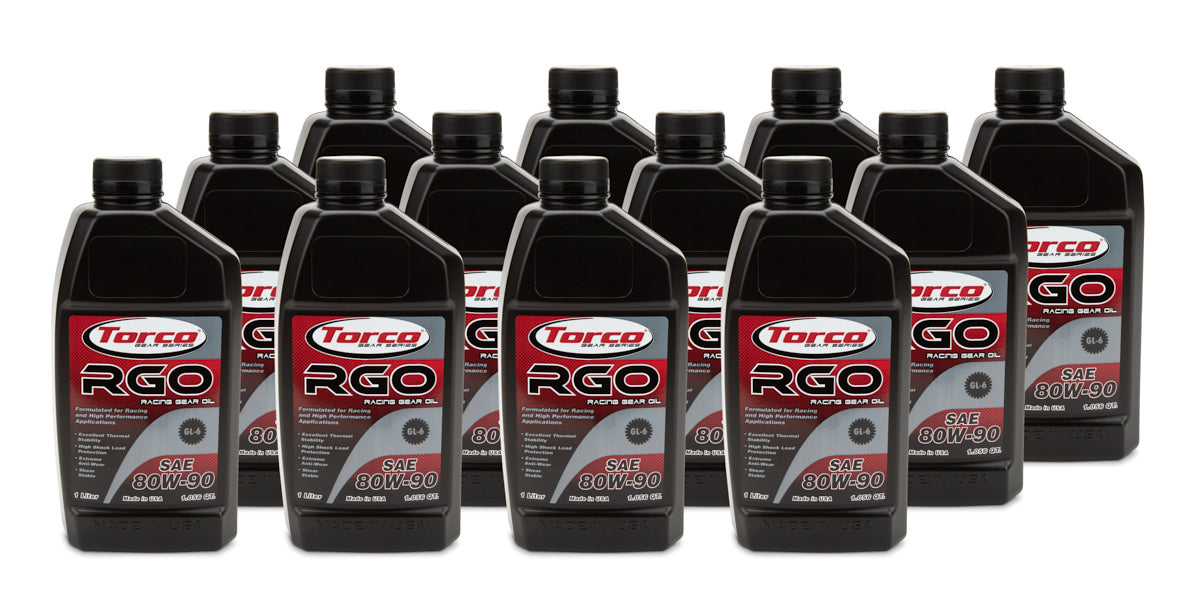 Torco Racing Oils RGO 80w90 Racing Gear Oil Case/12-1 Liter
