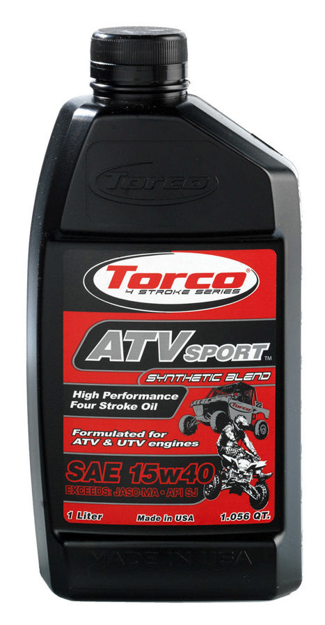 Torco Racing Oils ATV Sport Four Stroke Ra cing Oil 15w40-12x1-Lite