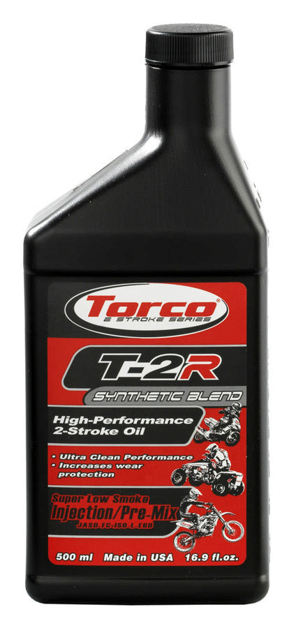 Torco Racing Oils T-2R Two Stroke High Per formance Oil-12x500-ML