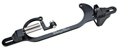 Trick Flow Throttle cable bracket 4150/4165 Black Anodized