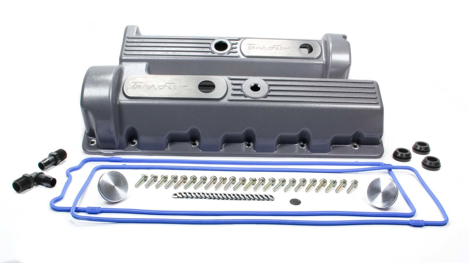 Trick Flow Valve Cover Kit Ford 4.6 Motor 11-Bolt Cast Alm.