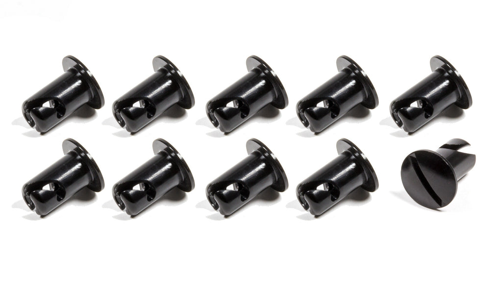 Triple X Race Components Oval Head Button Alum Black .500 Long 10 Pack