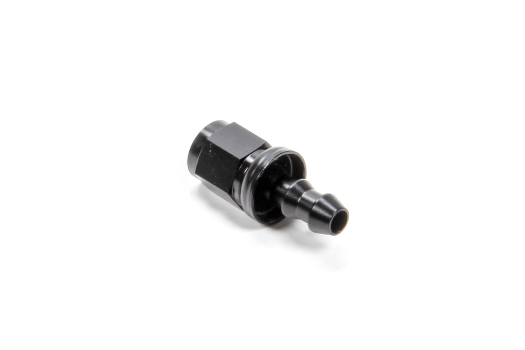 Straight Push Lock Hose End Fitting - Aluminum, Black Anodized