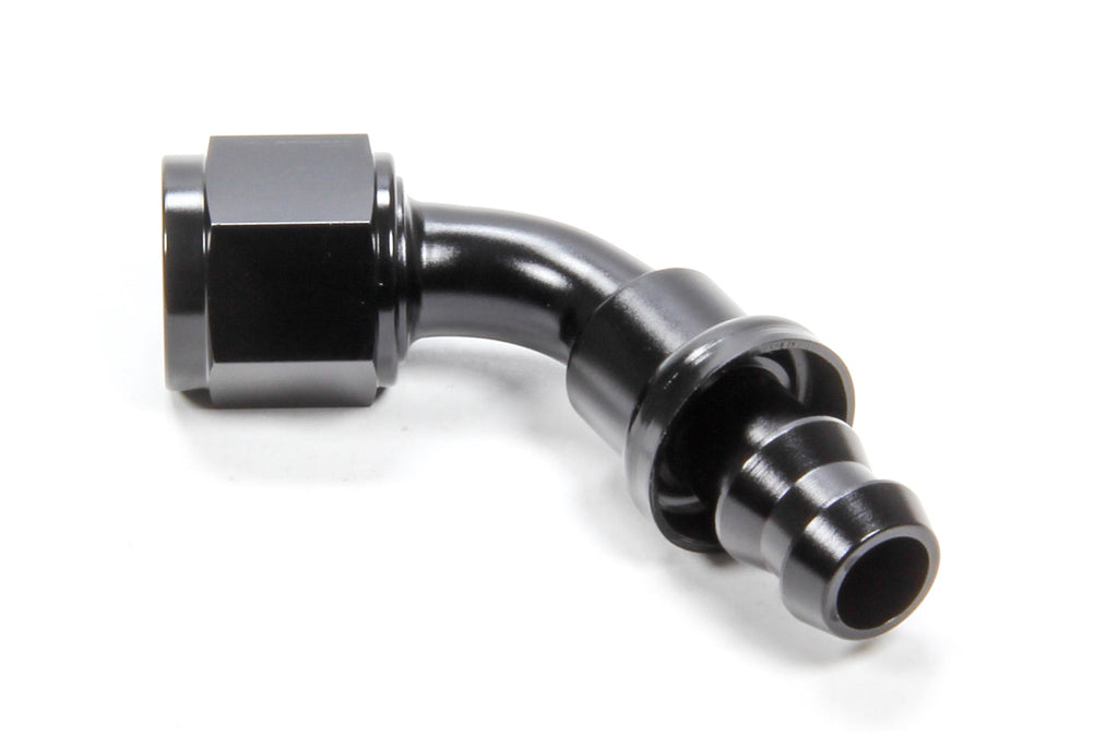 Degree Black Anodized Aluminum Hose End Fitting