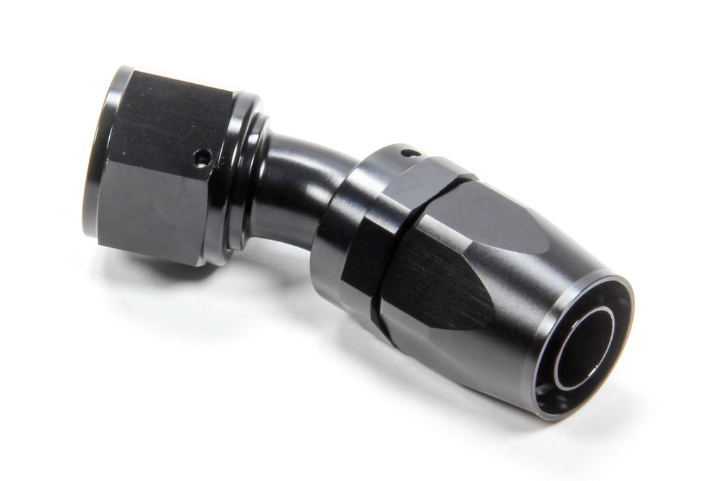 Degree Swivel Hose End Fitting -12AN Female to -12AN Hose - Aluminum, Black Anodized