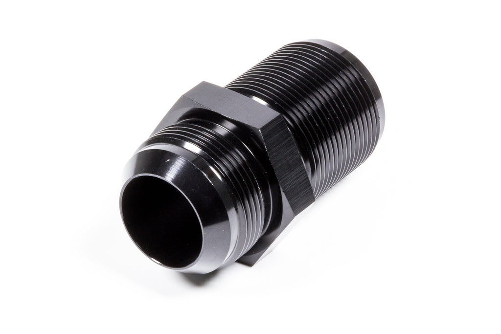 Straight Aluminum Bulkhead Fitting - Black Anodized