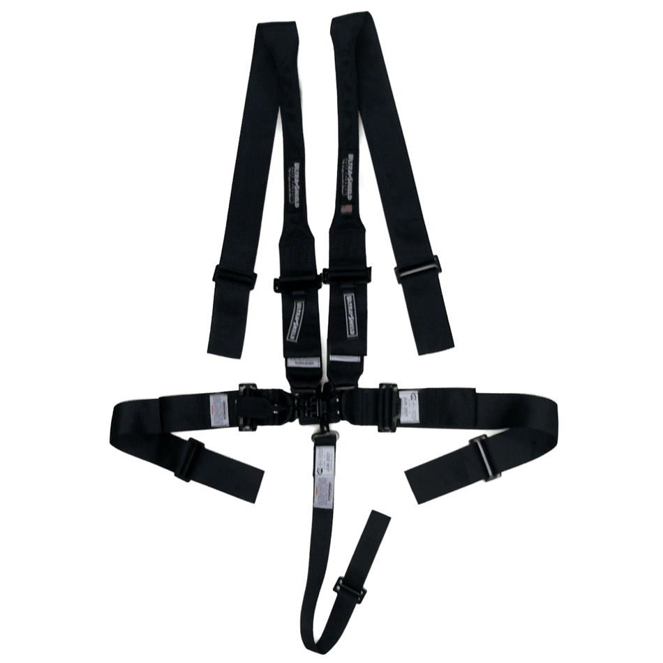 Ultrashield Harness 5pt Black HANS Shoulder Pull-Down