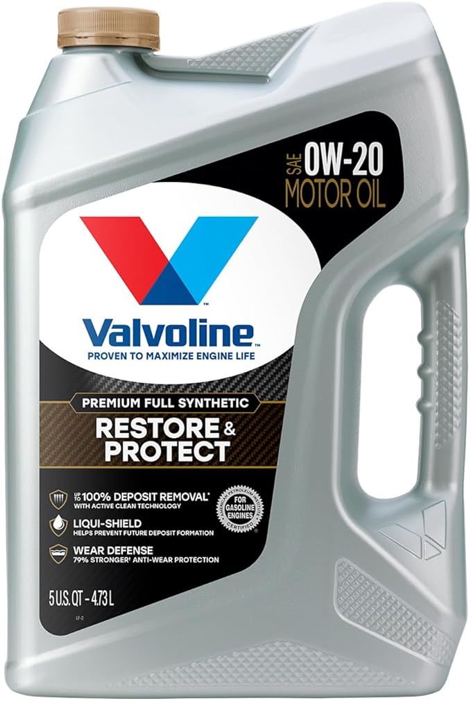 Valvoline 5w30 Motor Oil Restore & Protect 5 Quart Bottle