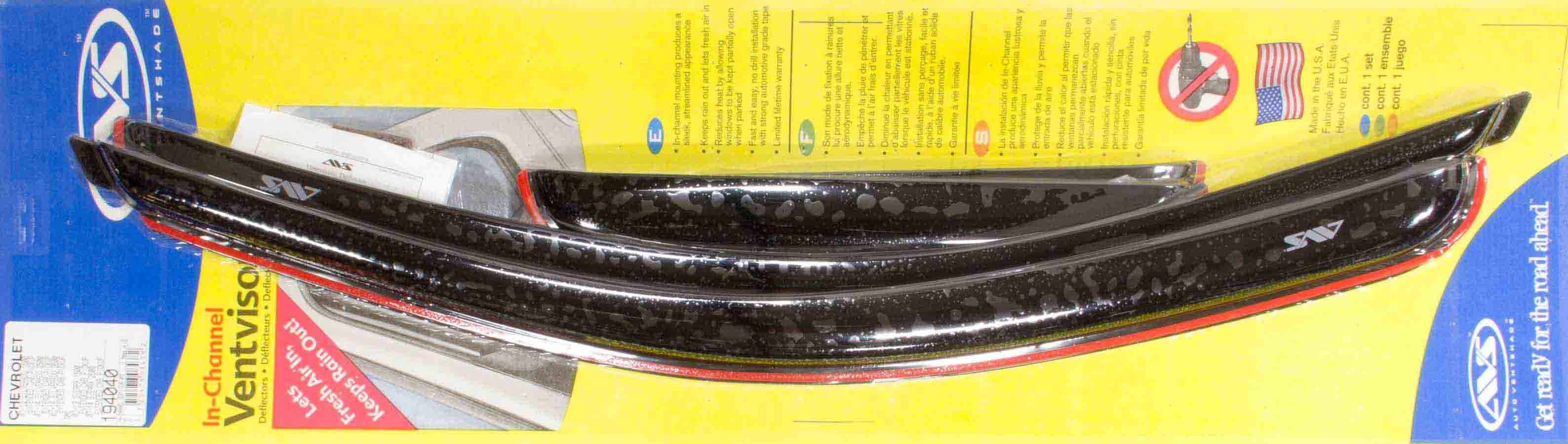 Auto Ventshade (AVS) 07- GM P/U Ext Cab In Channel Ventvisor 4pc