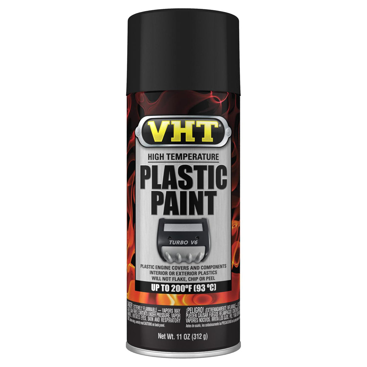 VHT High Temperture Plastic Paint Matte Black 11oz.