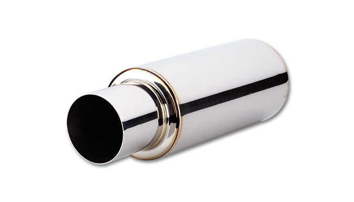 Vibrant Performance TPV Turbo Muffler — 2.5" Inlet / 4" Outlet
