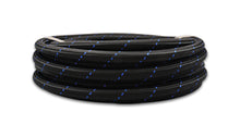 Cargar imagen en el visor de la galería, Vibrant Performance 20ft Roll -6 Black Blue Nylon Braided Flex Hose