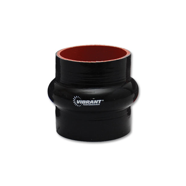 Vibrant Performance 2-1/2in Silicone Hump Hose Black