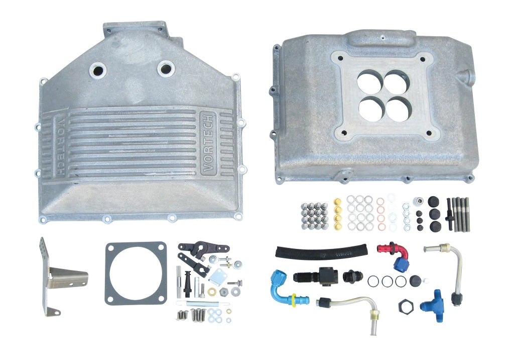 Vortech Univ Carb Encloser Assy. w/Linkage & Fuel Lines