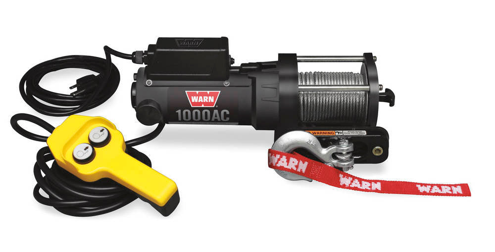 Warn 120V AC Electric Winch 1000lb Wire Rope