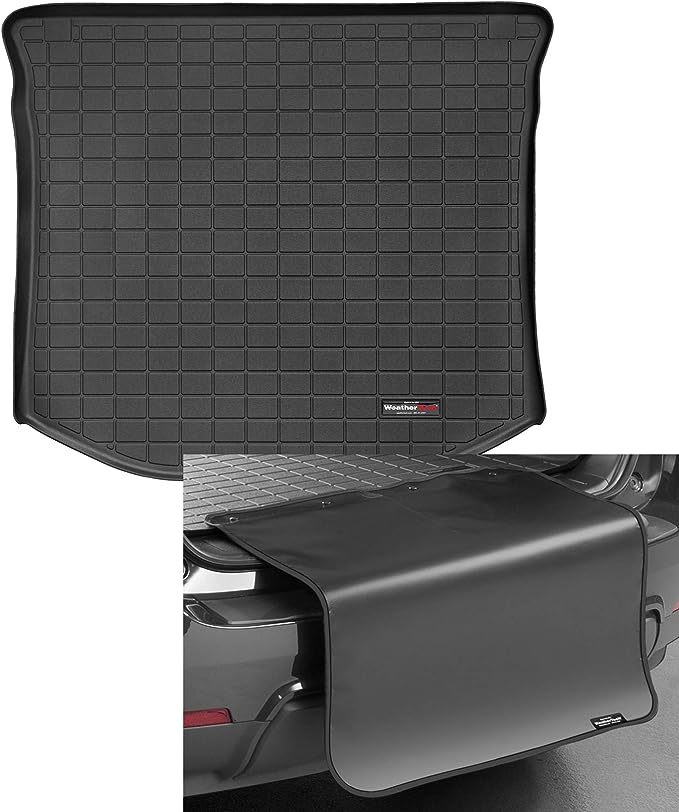 Black Cargo Liners With Bumper Protector