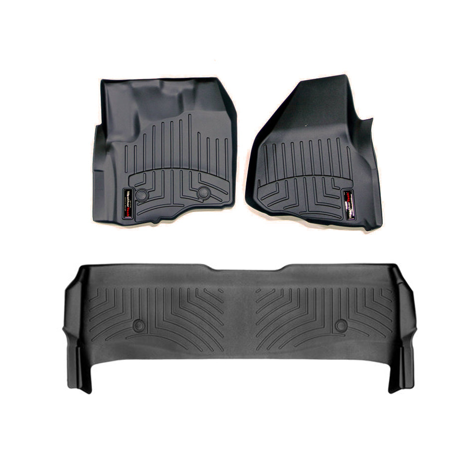 Black Front And Rear Floorliners