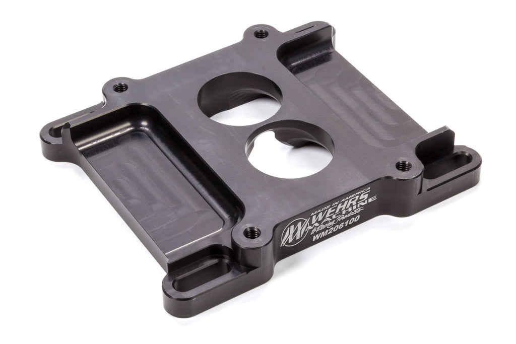 Adaptador de carburador Wehrs Machine &amp; Racing Products de aluminio 4412 a 4150, deslizador de 1 pulgada de alto