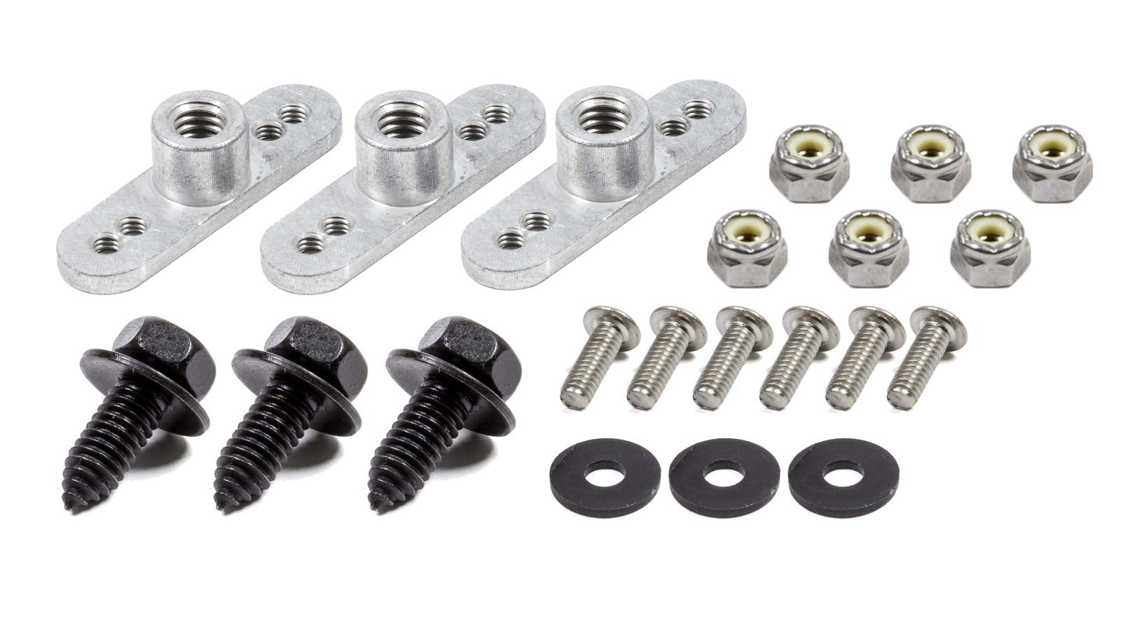 Wehrs Machine & Racing Products Mud Cover Conversion Plates 5/16-18 Alum 3pk