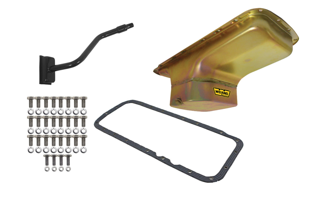 7qt Oil Pan Kit BBM B/RB Zinc Finish Center Sump