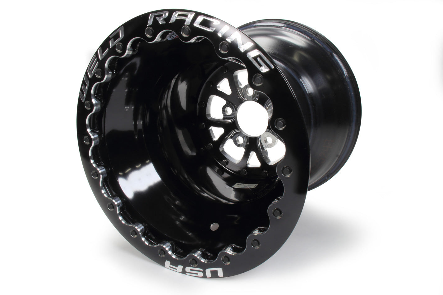 WELD Racing V-Series Drag Wheel Blk 16x16 5x4.75 4.0 BS