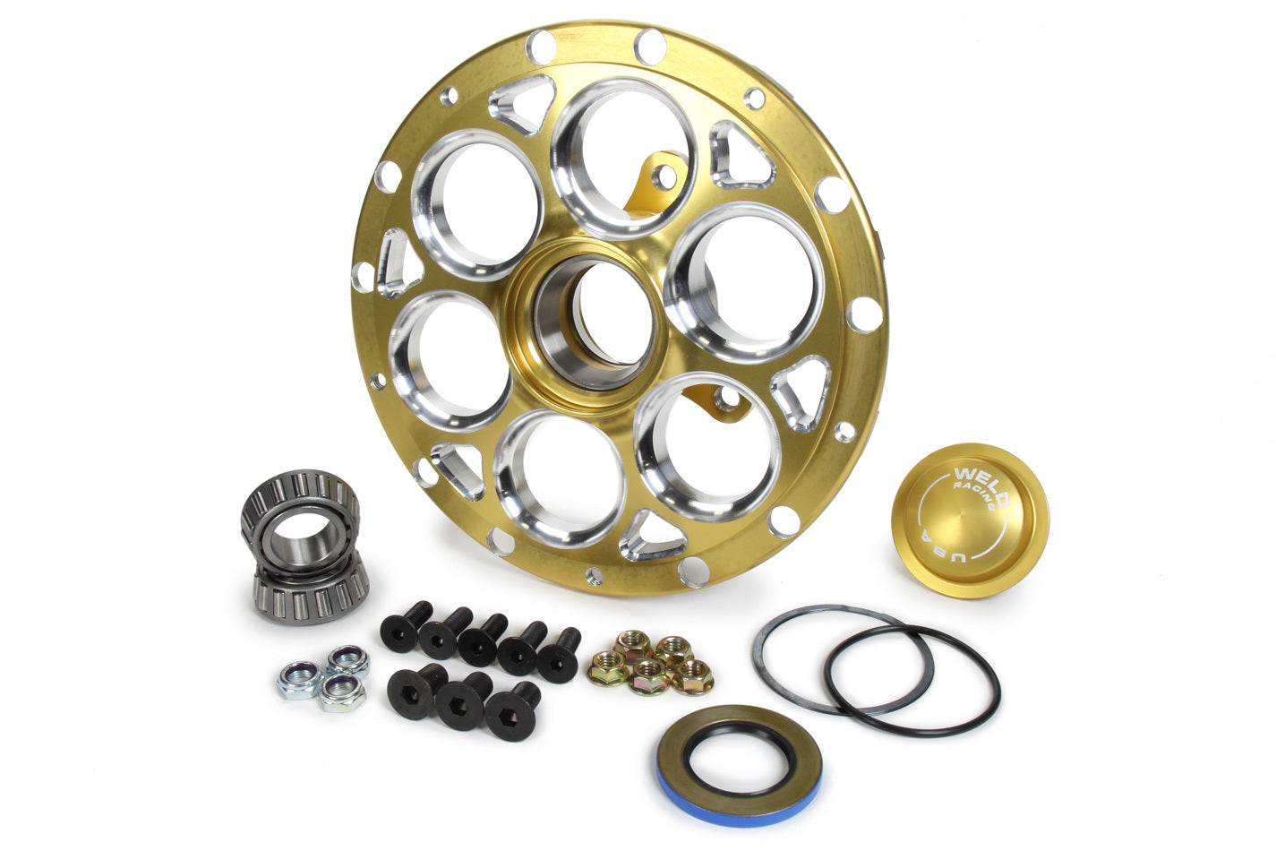 WELD Racing Hub L/W 13/15 Straight Shaft w/3 Lug Rotor Mt