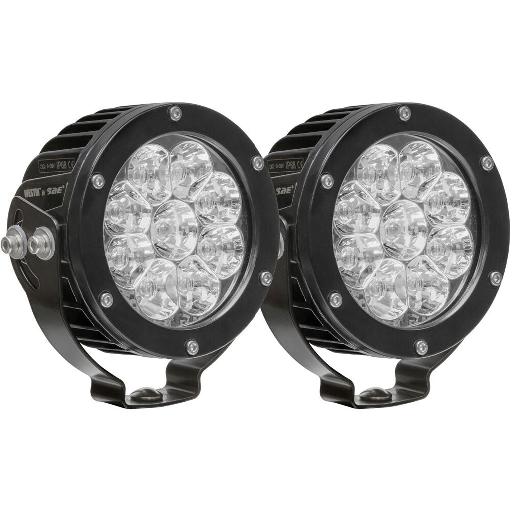 Westin Axis LED Auxiliary Light Round Spot Pattern Pair