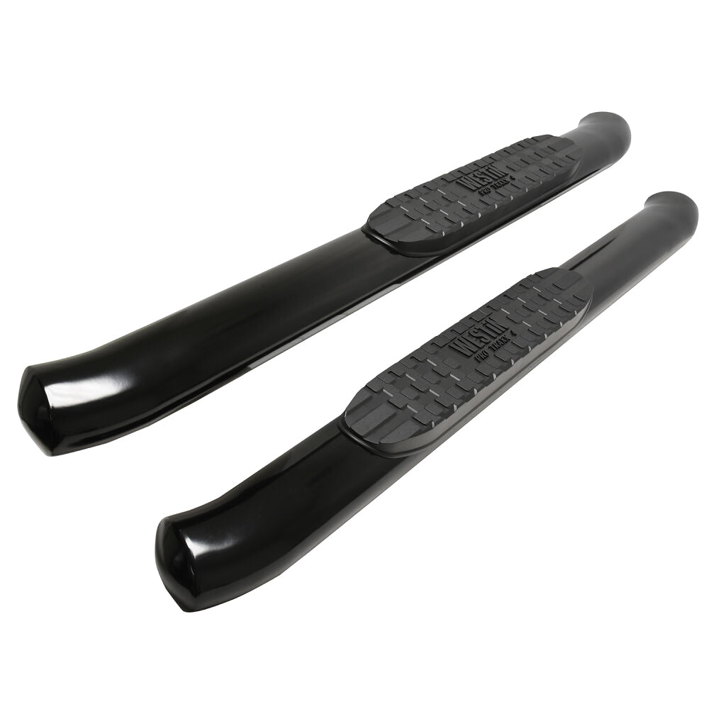 Westin PRO TRAXX 4in Oval Nerf Step Bars Black