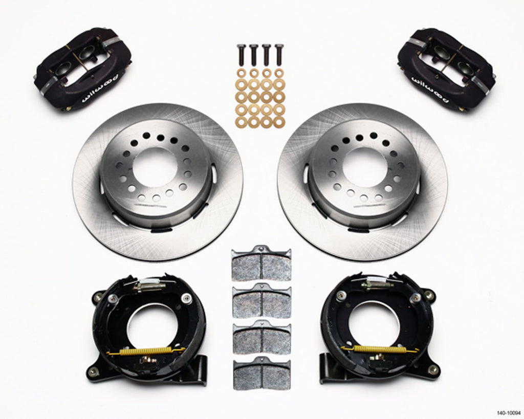 Wilwood Brakes 63-87 GM C10 P/U Rear Brake Kit Black Caliper