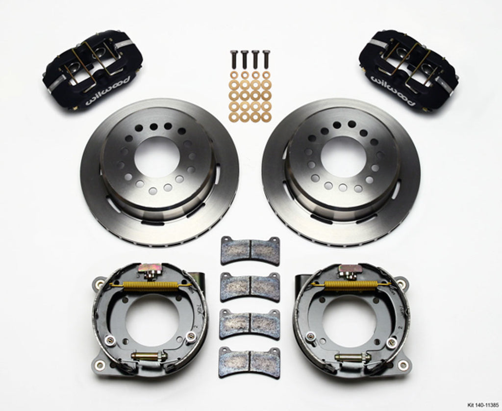 Wilwood Brakes 67-72 GM C10 P/U Rear Brake Kit Black Caliper