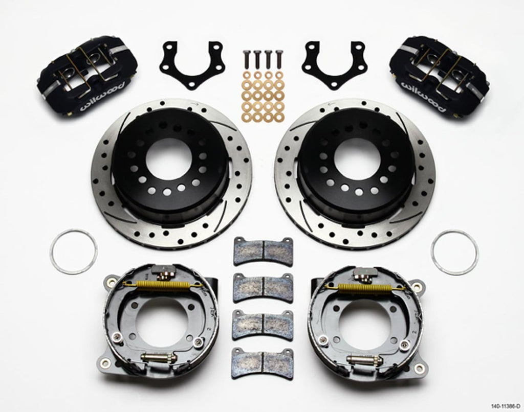 Wilwood Brakes Rear Brake Kit Dynapro Mopar/Dana w/PB