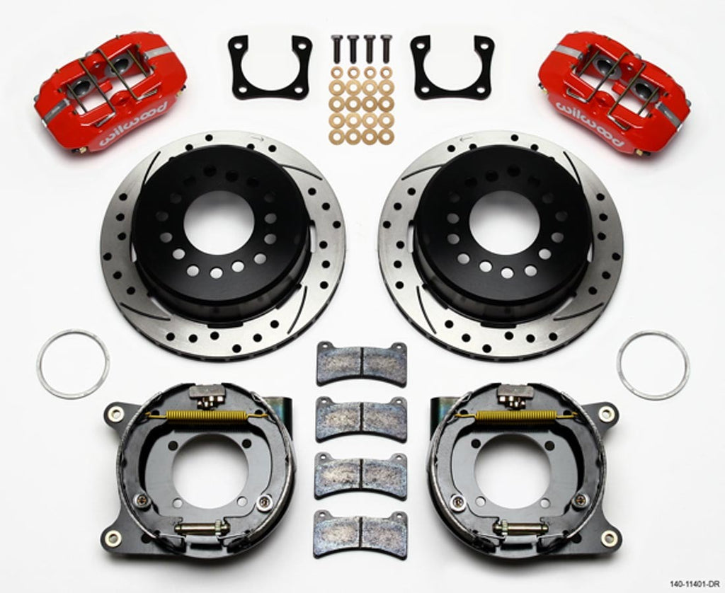 Wilwood Brakes Rear Disc Brake Kit w/ Park Brake 12 Bolt GM