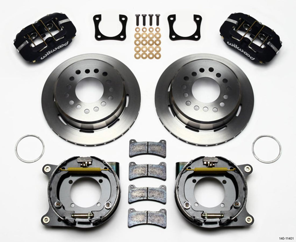 Wilwood Brakes Rear Disc Brake Kit w/ Park Brake 12 Bolt GM