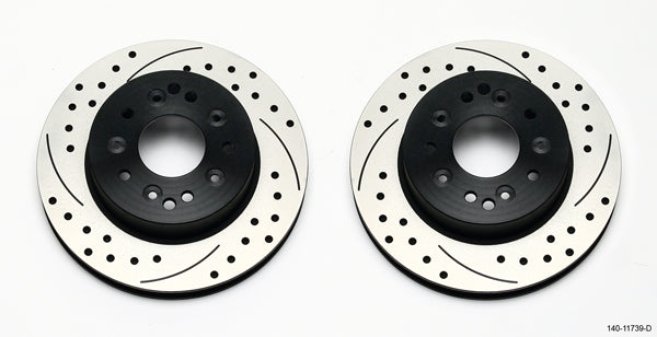 Wilwood Brakes Rotor Kit Rear C2 / C3 Corvette 1pc Rotor