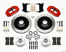 Cargar imagen en el visor de la galería, Front Disc Brake Kit Red 67-72 Camaro Nova 12.88