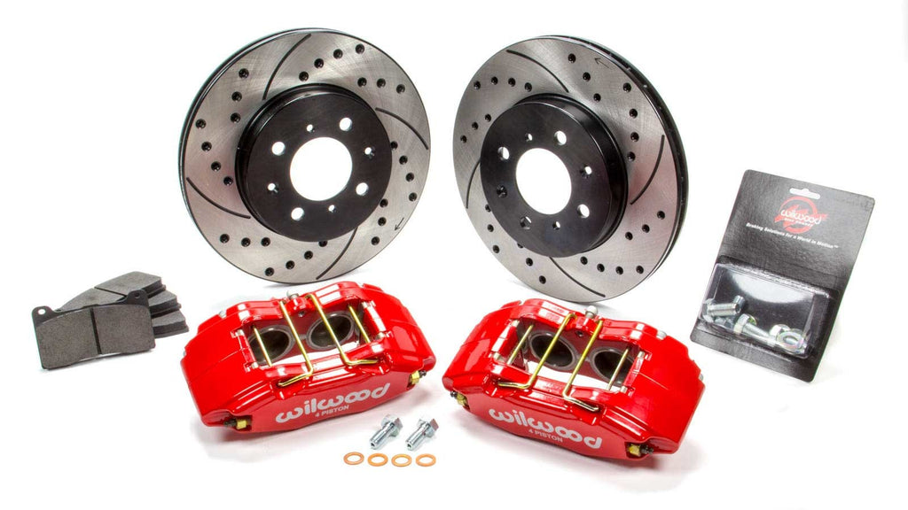 Wilwood Brakes Brake Kit Front Honda/Acura Red Drilled