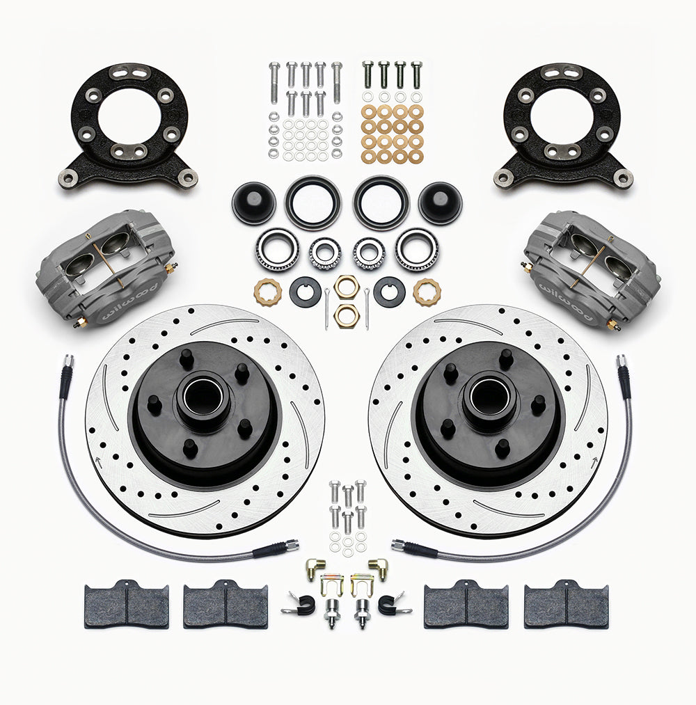 Front Disc Brake Kit 65- 69 Mustang Drilled