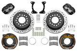 Wilwood Brakes Brake Kit Rear Black FDP Drilled 11in GM G Body