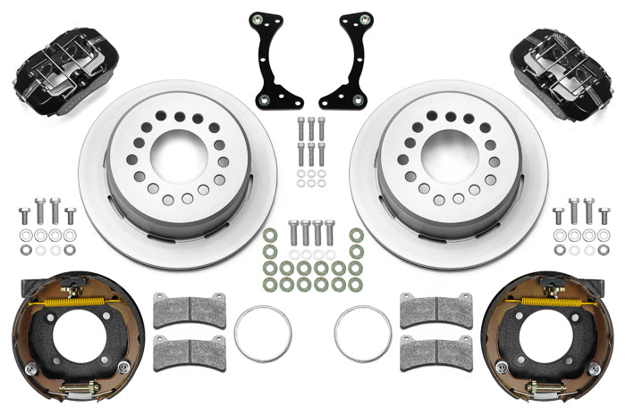 Wilwood Brakes Brake Kit Rear Black FDP Plain 11in GM G Body