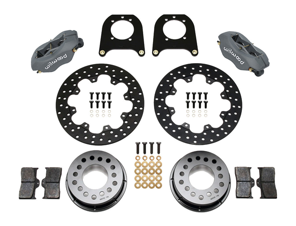 Wilwood Brakes Rear Drag Kit 12 Bolt Chevy w/C-Clip Elim.